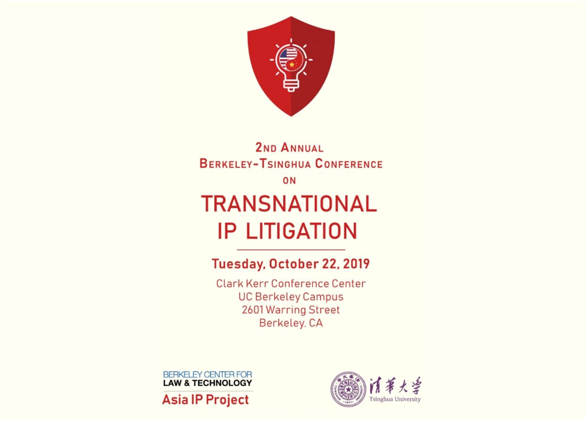 Tom Chia Moderates Panel at Berkeley-Tsinghua Conference on Transnational IP Litigation 2019